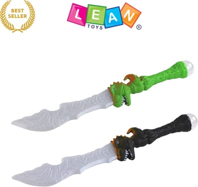Dinosaur Lightsaber Groen – Lichtgevend Zwaard met Dino Handvat & Geluid – LED Speelgoedzwaard met Licht- en Geluidseffecten – Veilig voor Kinderen – 61cm – CE & EN71 Gecertificeerd – Vanaf 3 Jaar Met Ebook
