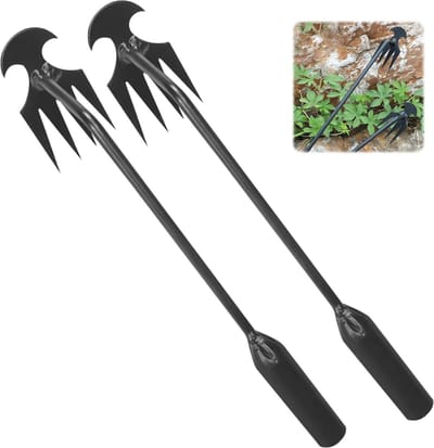 Tuingereedschap Set: Voegenkrabber en Onkruidsteker 2 Stuks, 40 cm - Onkruidverwijderaar voor Tuin en Gazon