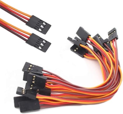 Servo Patch Kabel voor Ontvangers en Gyro's - Mannelijke Stekker naar Stekker 26AWG 20 cm