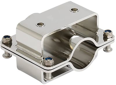 Seanox Roestvrij Staal Adapter Voor Dubbele Railmontage 36-50 Mm Zilver