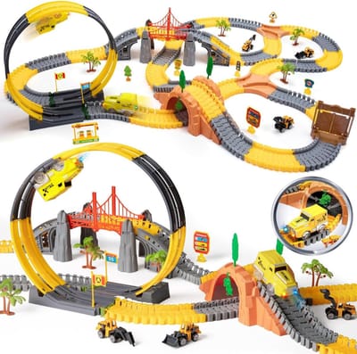 SCH® Racebaan Elektrisch - racebaan - Meerkleurig - ‎50cm x 30cm x 15cm