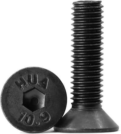 60 stuks M5 x 18 mm Verzonken Schroeven Binnenzeskant Zwart Koolstofstaal