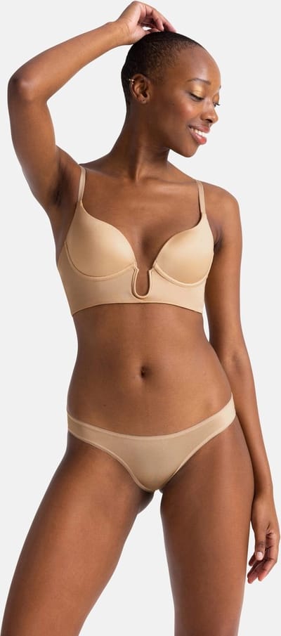 Dorina BH diepe decolleté - Plunge Bh - Sublime Sculpt - 90D - Beige.