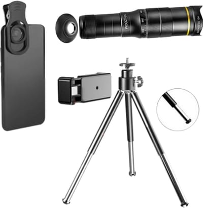 Telescopische lens voor mobiel - 32x verstelbare zoom met statief