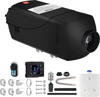 Diesel Luchtverwarmer - Standkachel - Voertuig Verwarmen - Stil en Zuinig - 2KW 12V/24V - Zwart