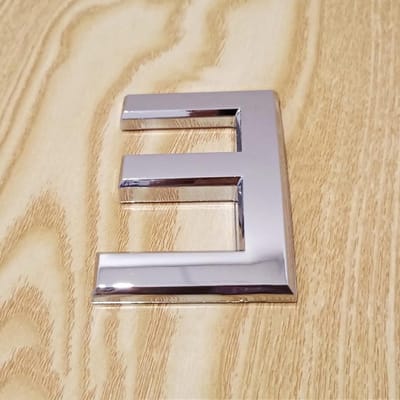 Zelfklevend Huisnummer - Adrescijfer Letter - Huis Aanduiden - 3D Spiegel Effect - 7 CM Hoog - Zilver