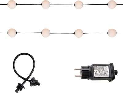 QAZQA malai - Moderne Hanglamp - 14 lichts - L 800 cm - Wit - Buitenverlichting