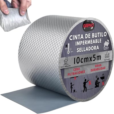 Waterdichte Butylband 10 cm x 5 m - Reparatietape voor Afdichting, Huishoudelijk en DIY