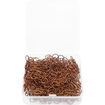 100 PIÈCES Trombonnes en Forme de Vélo Mignonnes et Intéressantes Pinces en Métal Bronze pour Documents Scrapbooks Boîte Transparente brown