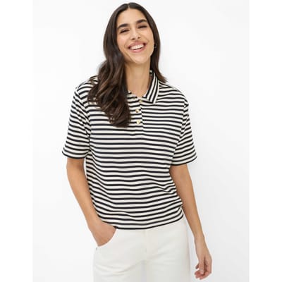 Brax Dames Poloshirt  Style CARA S navy, donkerblauw, maat 34