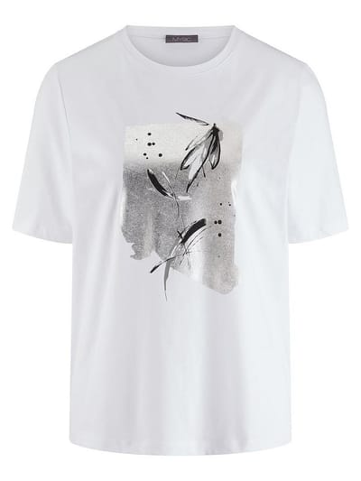 Shirt ronde hals Van MYBC wit
