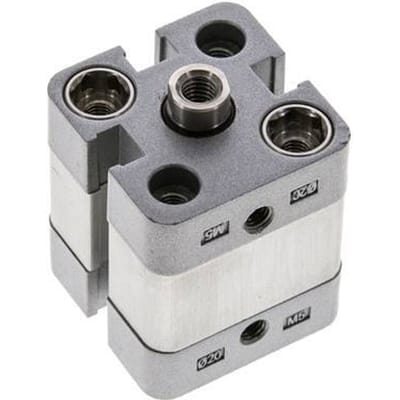 ISO 21287 Compacte Dubbelwerkende Cilinder 20-5mm - Magnetisch