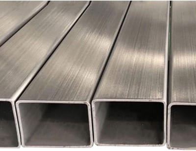 Vierkante buis - Metalen profiel - Industriële toepassingen - Roestvrij staal 304 - 1000 mm lengte - Zilverkleurig