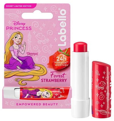 Disney limited edition - Labello Forest Strawberry - Princess - prinses Rapunzel - Lippenbalsem - lipbalsem Raponsje - 4,8g