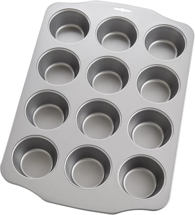 Mini Muffinvorm 12 Cup - Koolstofstaal met Snelsluiting en Anti-aanbaklaag