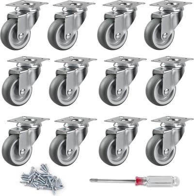 Heavy Duty Castors - Zwaarlast Zwenkwielen / Trolley Wielen voor Meubels 12