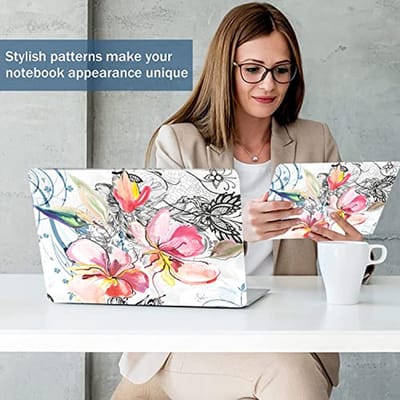 Universele Laptop Skin Sticker voor 12.1 tot 15.6 inch - Prachtige Bloemen Design