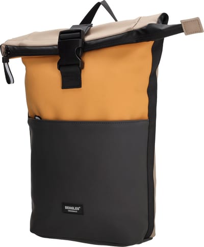 Beagles Originals Multicolor Waterdichte Rugzak - Rugtas - 42 x 28 x 10 cm - 12 Liter - Waterproof - Okergeel