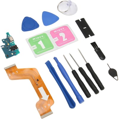 Port de Charge Connecteur Dock PCB Port de Charge USB Efficace Connecteur Dock pour A71 A715F blue