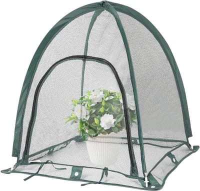 Pop-up Broeikas - Plantenhuis Kweekkas - Planten Beschermen - Scheurbestendig Oxford Stof - 92 x 92 x 100 cm - Transparant
