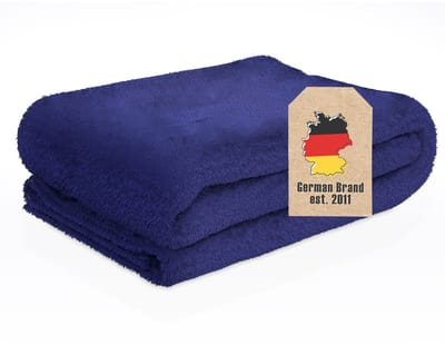 Intirilife zachte knusse deken 200 x 150 cm in NIGHT BLUE - Fluffy warme deken als bankdeken woondeken fleece deken indoor outdoor