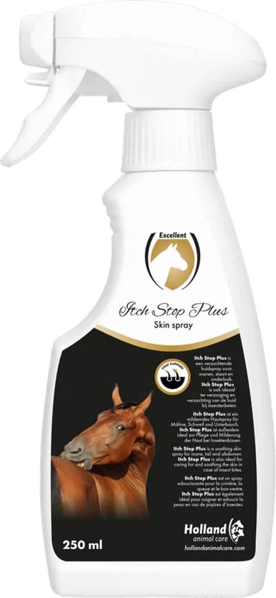 Excellent Itch Stop Plus Spray - Ter ondersteuning van de gevoelige huid - Geschikt voor paarden - 250 ml