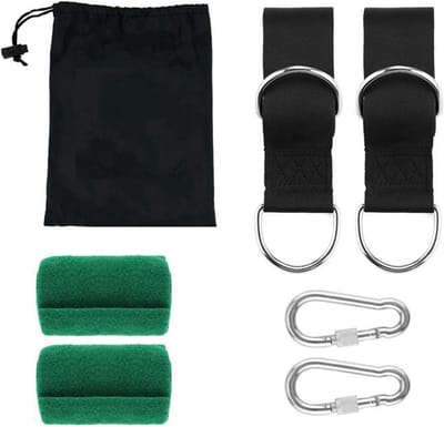 Hangstoel voor Buiten, Waterdichte Schommel met 2 Carabiners en Boombescherming, Ideaal voor Hammocks en Tuingebruik