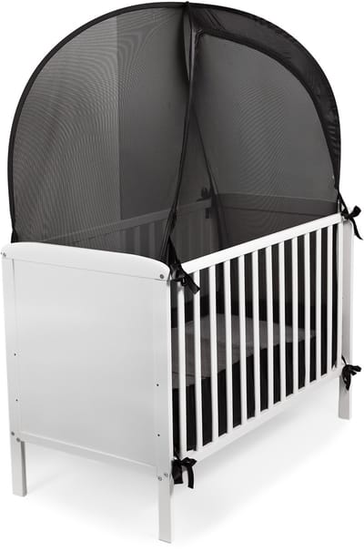 Deconet Pop out klamboetent voor ledikant, 130x70cm, zwart