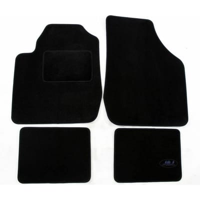 Tapis De Sol Noir Velours - J&J Automotive - Kia Rio 2000-2005 - Sur Mesure - Antidérapant - Imperméable noir