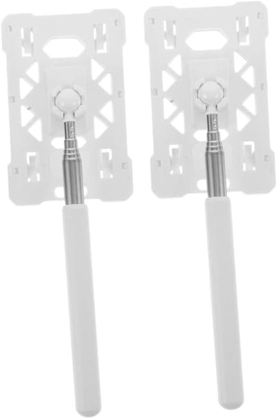 Telescopische Kaarthouder - Parkeerkaart Tool - Gemakkelijk Toegang - Antislip Handvat - 20.5 cm Lengte - Wit