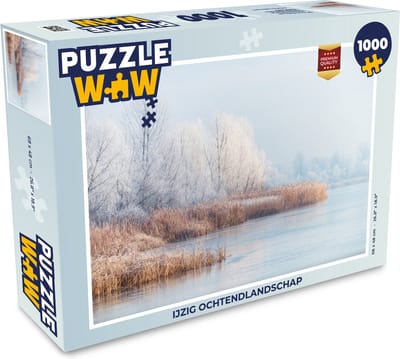 Puzzel Landschap - Winter - Sneeuw - IJs - Ochtend - Legpuzzel - Puzzel 1000 stukjes volwassenen