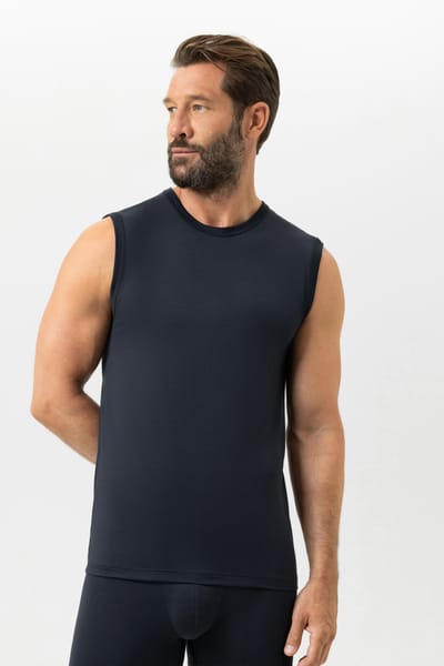 Muscle shirt Serie Iconic Modal Marineblauw