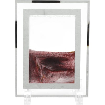 Zandkunst 5in Bruin 3D Driedimensionale Drijfzand Kunst Schilderij Collectie Decoratieve Ornamenten voor white