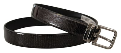 Zwarte Leren Riem Bel8473