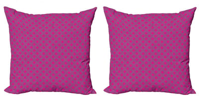 ABAKUHAUS Magenta Kussenhoes Set – 2×60×60 cm – Dubbelzijdig