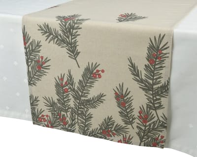 Decoris - Tafelloper Kerst – Set van 3 - 140 × 32 cm