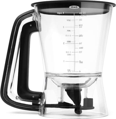 Beslagdispenser - Deegverdeler - Bakken Maken - Drupvrije Schenktuit - 1 Liter - Transparant