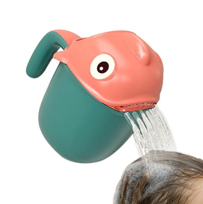 Shampoobeker - Kindershampoobeker - Badbeker - Watervalspoeler, kindveilige cartoon shampooketelbeker, geschikt voor gebruik in bad bij kinderen