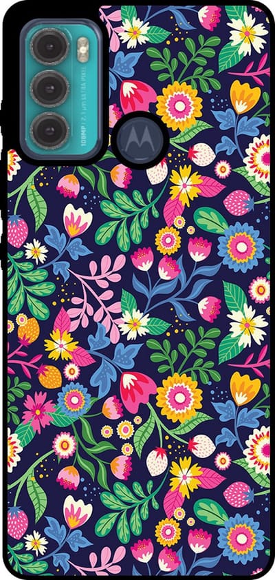 Smartphonica Telefoonhoesje Geschikt voor Motorola Moto G60 met bloemen opdruk - TPU backcover case flower design geschikt voor Motorola Moto G60