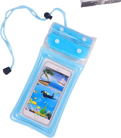 Bovista Waterdichte Telefoonhoesjes - Waterdicht Telefoonzakje - Waterproof Festival Opbergtasje - Documententasje - Waterbestendig - Blauw