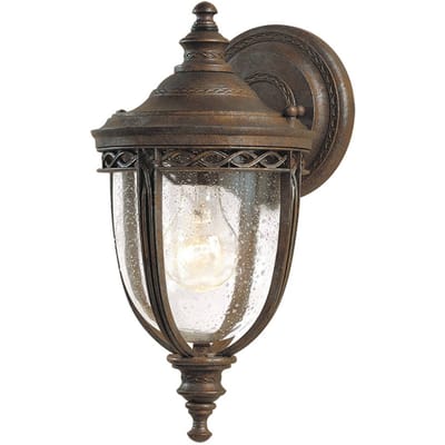 Bohemian Wandlamp - Steady Lighting - Metaal - Bohemian - E27 - L: 19.1cm - Voor Buiten - Woonkamer - Eetkamer - Brons
