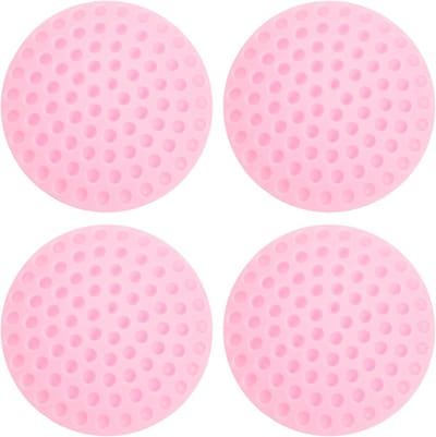 4-stuks bumper pads -Praktische deurgreepbeschermers -Stille deurachterwand bumper pads -Voor veilige deurgreep slot muurstickers -Deurstop muurbeschermer -Deurgreep bescherming -Eenvoudig te installeren -Roze
