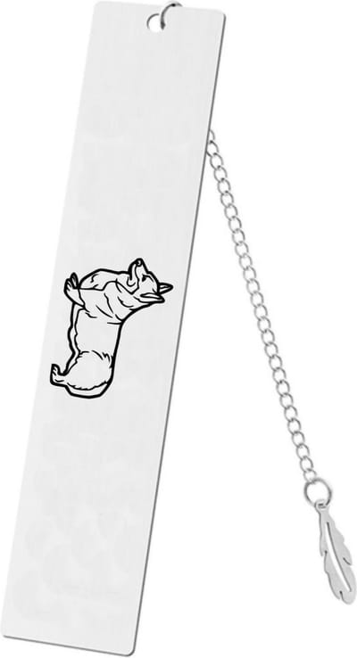 Akyol - corgi boekenlegger - Honden - hondenliefhebber - dieren - huisdier cadeau - honden - dogs keychain - hondenaccessoires - hondenspeelgoed