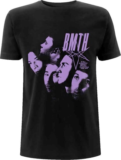 Bring Me The Horizon - Photo Montage Heren T-shirt - S - Zwart