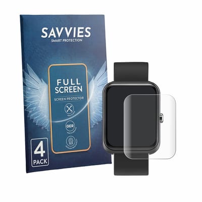 Savvies - Screenprotector voor Lebexy XY-220402 1.3" - Folie Beschermfolie transparant volledig dekking 4 Stuks
