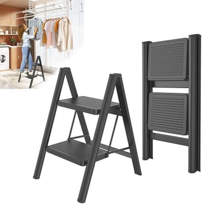 Inklapbare Trapladder met Antislip en Hoog Draagvermogen tot 250 kg - Multifunctionele Huishoudladder