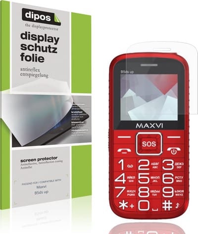 dipos – 4x Matte Beschermfolie geschikt voor Maxvi B5ds up | Krasbestendige & antireflecterende Screenprotector Ultra-Thin