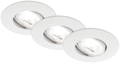 BRILONER Kulana A - Ultra efficient Inbouwspots - 3 stuk - 9cm - wit