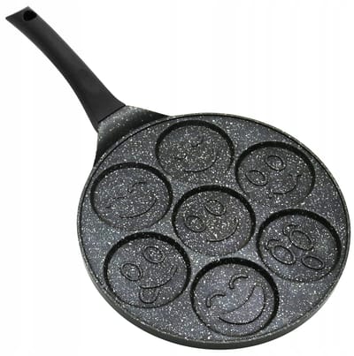 Pannenkoekenpan met 7 holtes - Geschikt voor alle warmtebronnen - 26,5 cm
