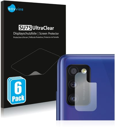 Savvies - Screenprotector voor Samsung Galaxy A41 (ALLEEN Camera Lens) - Folie Beschermfolie transparant 6 Stuks